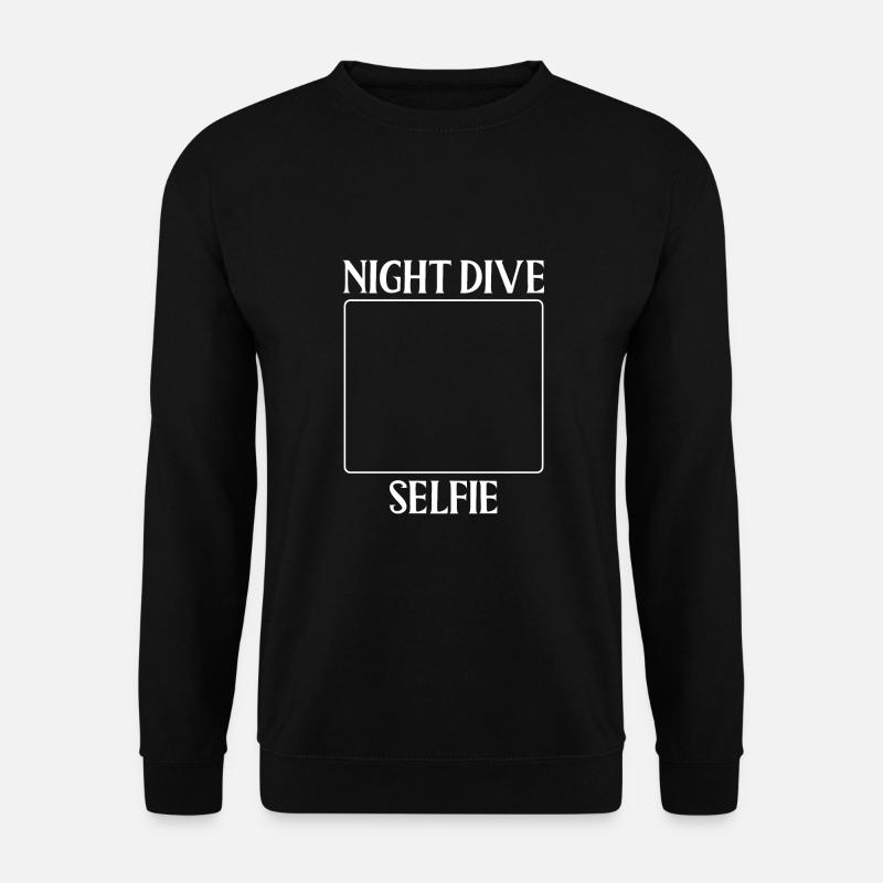 Night Diving Selfie - Unisex Sweatshirt - black