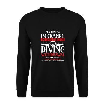 Yes, I know, I'm moody - Unisex Sweatshirt - black - Front - Alina (178cm) & Michal (187cm)