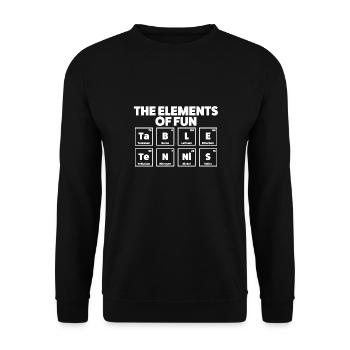 Chemistry Table Tennis - Unisex Sweatshirt - black - Front - Alina (178cm) & Michal (187cm)