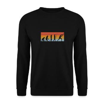 Entwicklung Des Tischtennis - Unisex Pullover - Schwarz - Vorne - Alina (178cm) & Michal (187cm)