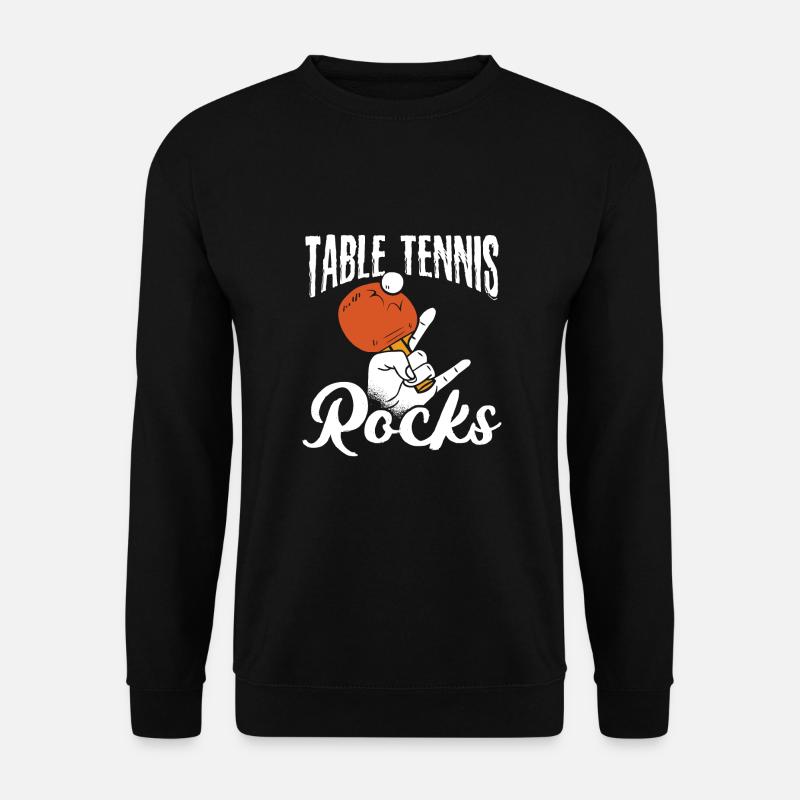 Table tennis rocks - Unisex Sweatshirt - black
