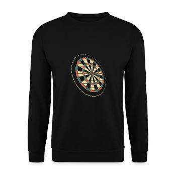 Jeu de fléchettes coloré - Sweat-shirt Unisexe - noir - Devant - Alina (178cm) & Michal (187cm)