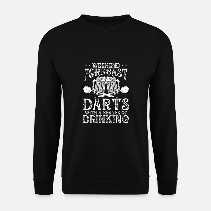 Wochenend prognose darts - Unisex Pullover - Schwarz