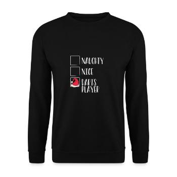 Best Friends List for Darts Players - Unisex Sweatshirt - black - Front - Alina (178cm) & Michal (187cm)