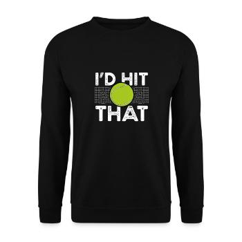 J’avais frappé la balle de tennis - Sweat-shirt Unisexe - noir - Devant - Alina (178cm) & Michal (187cm)