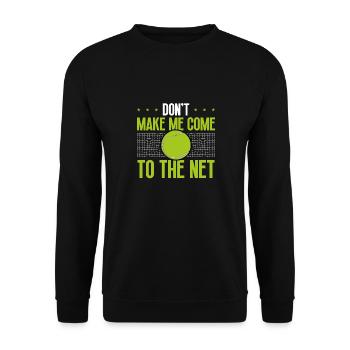 Lass Mich Nicht Ins Netz Kommen - Unisex Pullover - Schwarz - Vorne - Alina (178cm) & Michal (187cm)