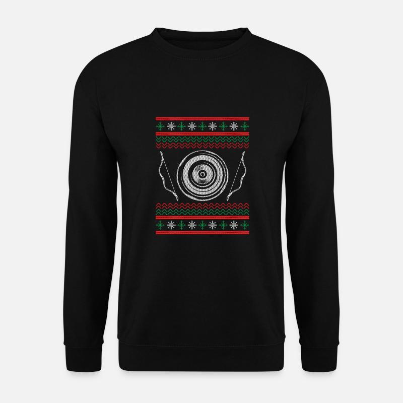 Archery target at Christmas - Unisex Sweatshirt - black