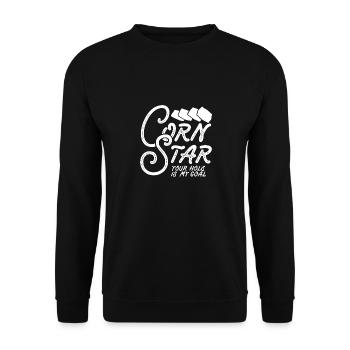 Maisstern - Unisex Pullover - Schwarz - Vorne - Alina (178cm) & Michal (187cm)