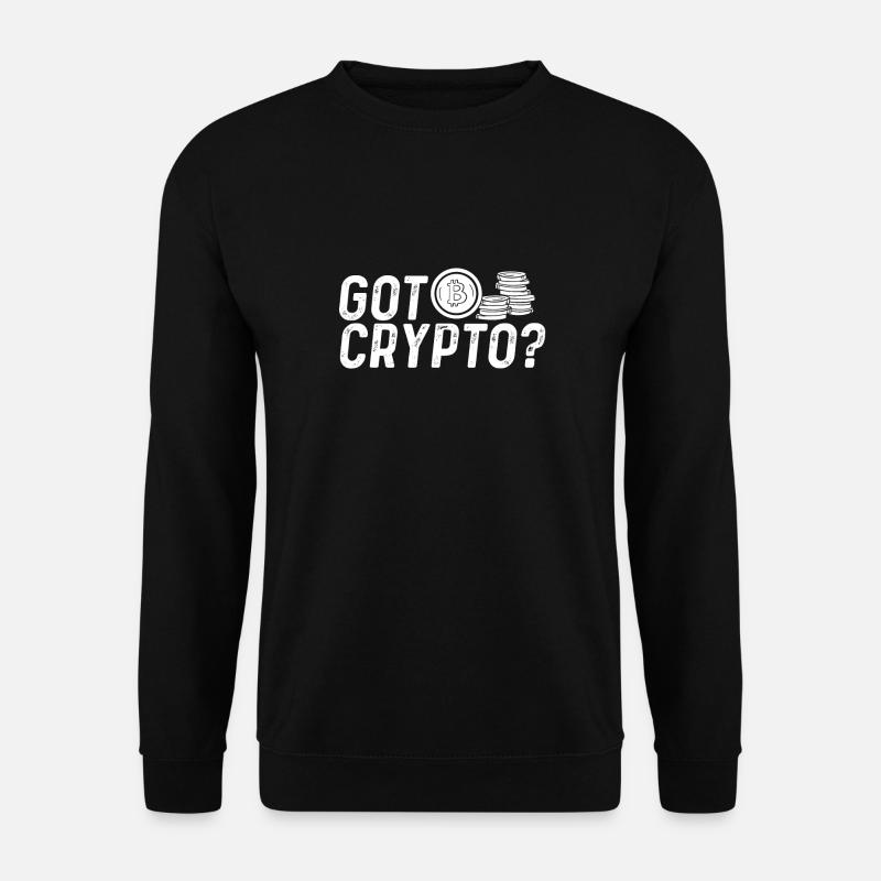 Habt ihr Bitcoin Oder Krypto - Unisex Pullover - Schwarz