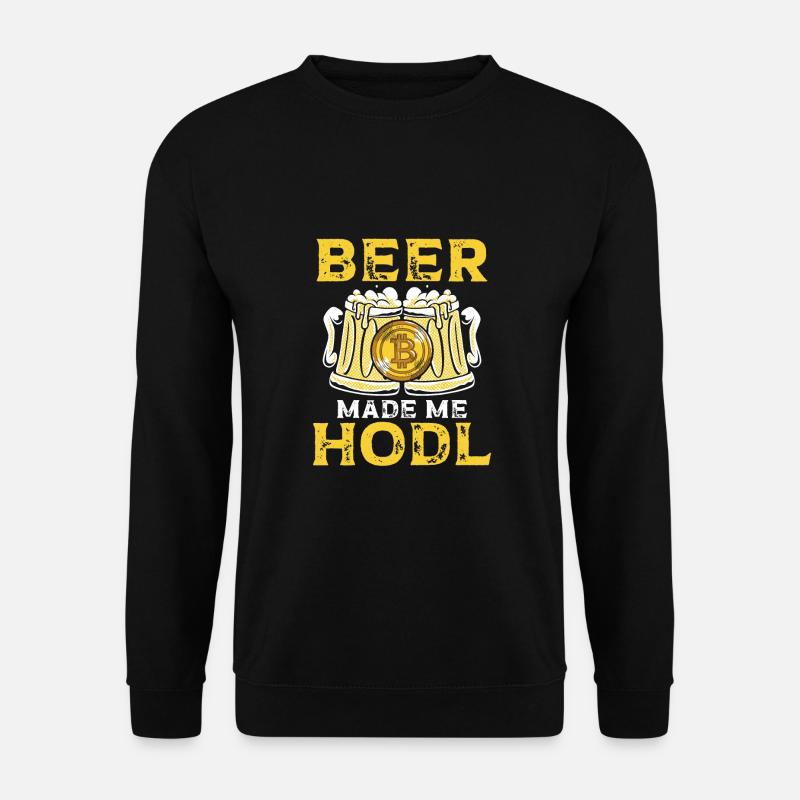 Bier Und Krypto - Unisex Pullover - Schwarz