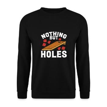 Rien que des trous de maïs - Sweat-shirt Unisexe - noir - Devant - Alina (178cm) & Michal (187cm)