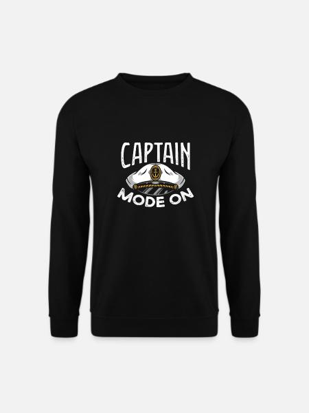 Captain Mode On - Unisex Sweatshirt - black