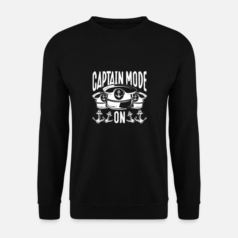 Schiffskapitänmodus An - Unisex Pullover - Schwarz