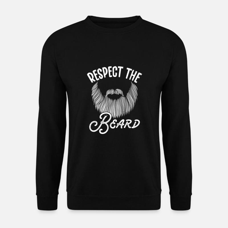 Respect the beard - Unisex Sweatshirt - black