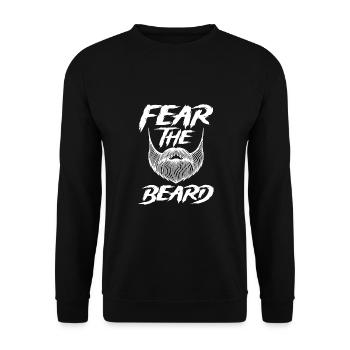 Angst Vor Dem Bart - Unisex Pullover - Schwarz - Vorne - Alina (178cm) & Michal (187cm)