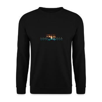 Camper Frequenz - Unisex Pullover - Schwarz - Vorne - Alina (178cm) & Michal (187cm)