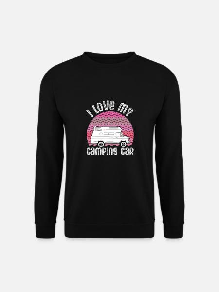 J’adore ma caravane rose - Sweat-shirt Unisexe - noir