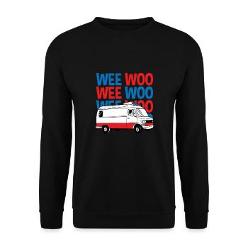 Weee Woo Ambulance - Sweat-shirt Unisexe - noir - Devant - Alina (178cm) & Michal (187cm)