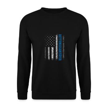Deutscher Rettungssanitäter - Unisex Pullover - Schwarz - Vorne - Alina (178cm) & Michal (187cm)