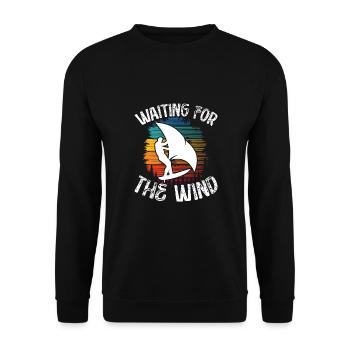 Waiting for the wind - Unisex Sweatshirt - black - Front - Alina (178cm) & Michal (187cm)