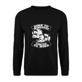 Né pour le wingsurf - Sweat-shirt Unisexe - noir - Devant - Alina (178cm) & Michal (187cm)