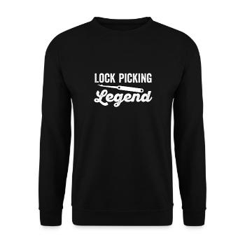 Lockpicking legend - Unisex Sweatshirt - black - Front - Alina (178cm) & Michal (187cm)