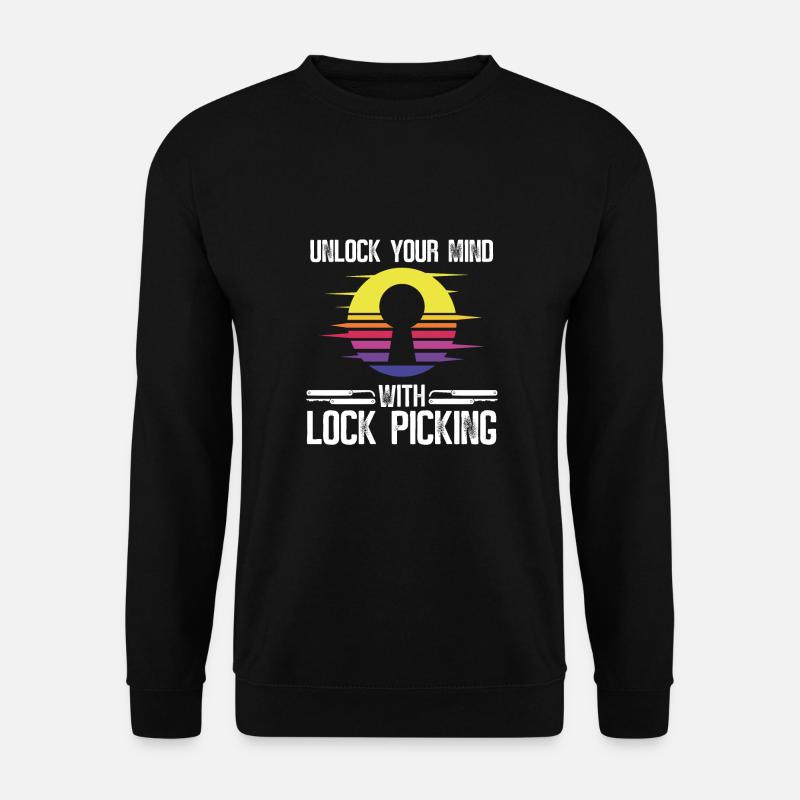 Déverrouillez votre avec Lock - Sweat-shirt Unisexe - noir