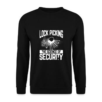 Lockpicking The Science - Unisex Sweatshirt - black - Front - Alina (178cm) & Michal (187cm)