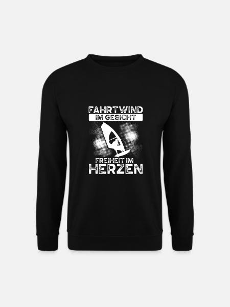 Luftstrom Im Gesicht - Unisex Pullover - Schwarz