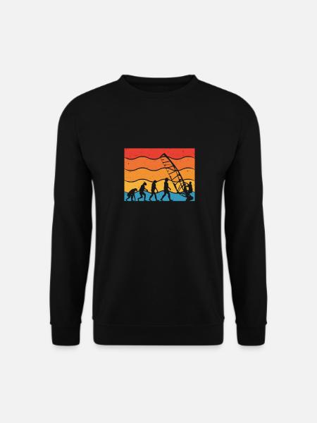 Evolution Des Windsurfers - Unisex Pullover - Schwarz