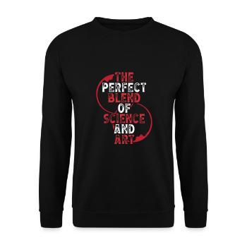 The perfect blend of science - Unisex Sweatshirt - black - Front - Alina (178cm) & Michal (187cm)