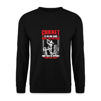 Cricket Ist Das Eine Spiel - Unisex Pullover - Schwarz - Vorne - Alina (178cm) & Michal (187cm)