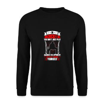 Vous ne jouez pas seulement au cricket - Sweat-shirt Unisexe - noir - Devant - Alina (178cm) & Michal (187cm)