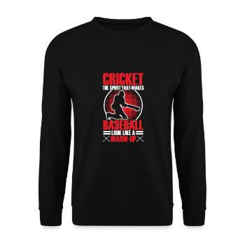 Cricket, Der Sport, Der Baseball - Sweat-shirt Unisexe - noir - Devant - Alina (178cm) & Michal (187cm)
