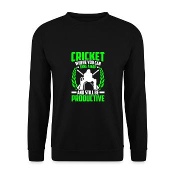 Cricket, Wo Sie Ein Nickerchen Machen - Unisex Pullover - Schwarz - Vorne - Alina (178cm) & Michal (187cm)