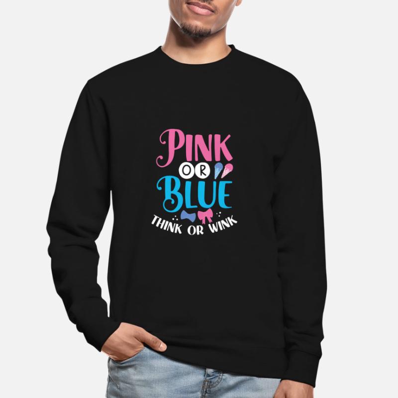 Rosa Oder Blau Denken Oder Zwinkern Unisex Pullover