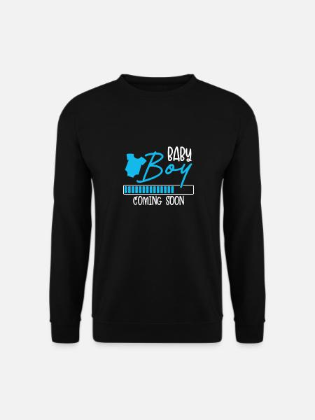 Baby boy is coming soon - Unisex Sweatshirt - black