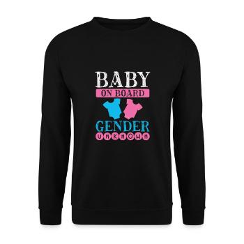 Bébé à bord Sexe inconnu - Sweat-shirt Unisexe - noir - Devant - Alina (178cm) & Michal (187cm)