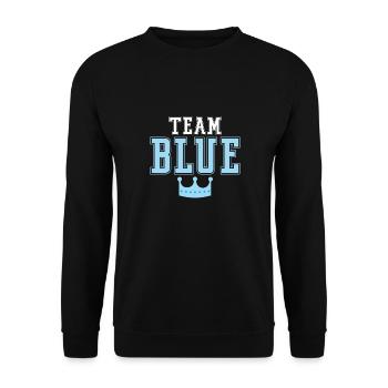 Couronne bleue de l’équipe - Sweat-shirt Unisexe - noir - Devant - Alina (178cm) & Michal (187cm)
