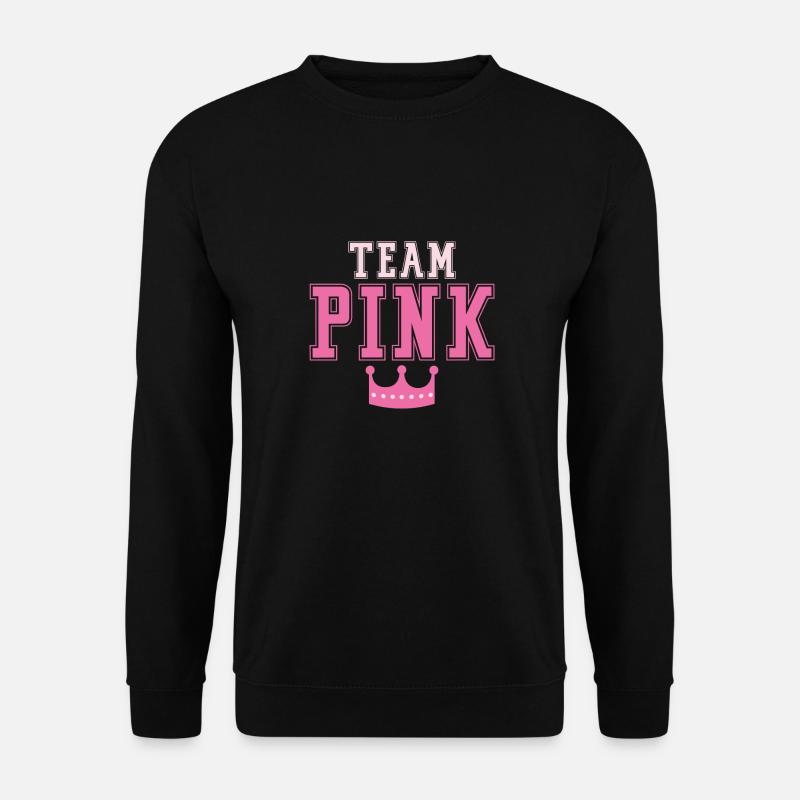 Team Pink Crown - Unisex Sweatshirt - black