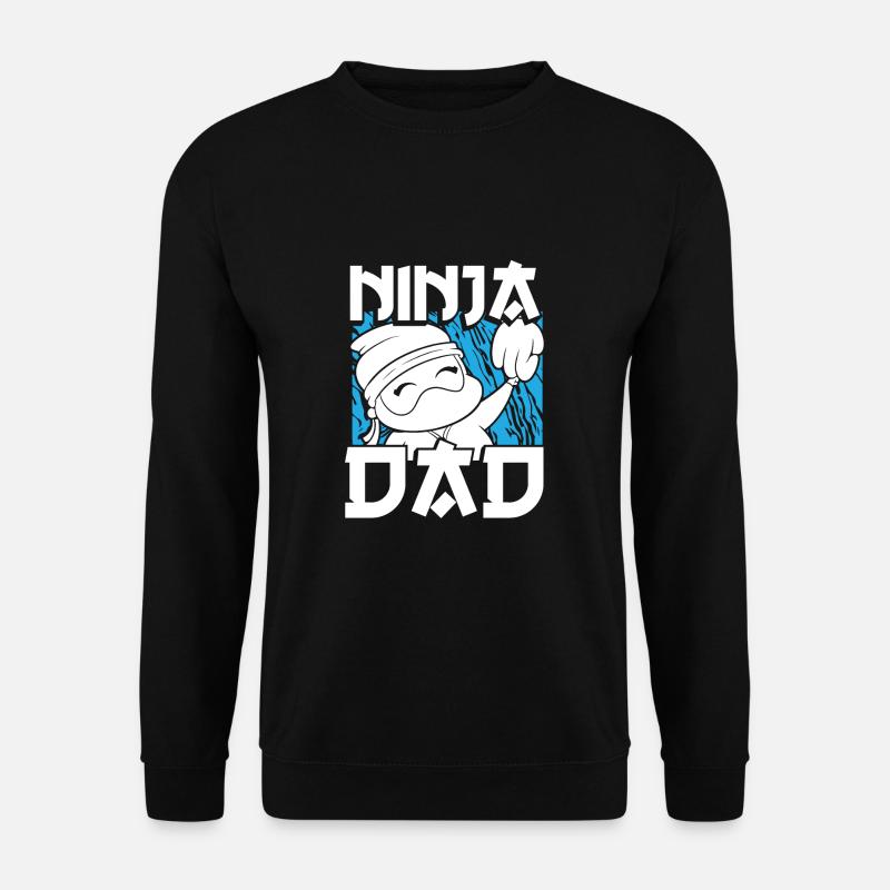 Papa ninja mignon - Sweat-shirt Unisexe - noir