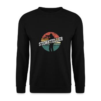 Cinematographer Storyteller Colorful - Unisex Sweatshirt - black - Front - Alina (178cm) & Michal (187cm)