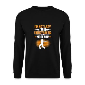 Je ne suis pas paresseux pour le cricket - Sweat-shirt Unisexe - noir - Devant - Alina (178cm) & Michal (187cm)