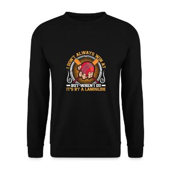 Ich Gewinne Nicht Immer Beim Cricket - Unisex Pullover - Schwarz - Vorne - Alina (178cm) & Michal (187cm)