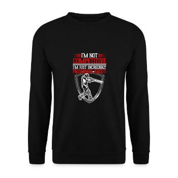 I just have a passion for - Unisex Sweatshirt - black - Front - Alina (178cm) & Michal (187cm)