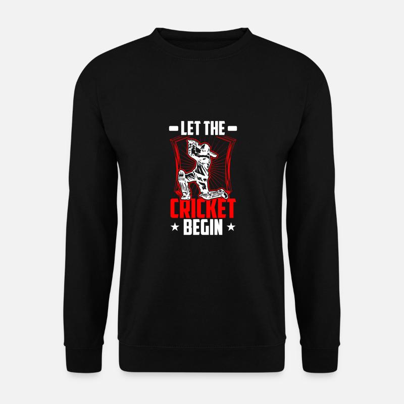 Que le cricket commence - Sweat-shirt Unisexe - noir