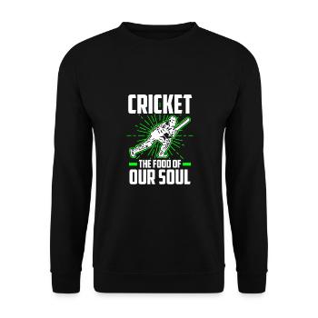 Le cricket est pour notre âme - Sweat-shirt Unisexe - noir - Devant - Alina (178cm) & Michal (187cm)