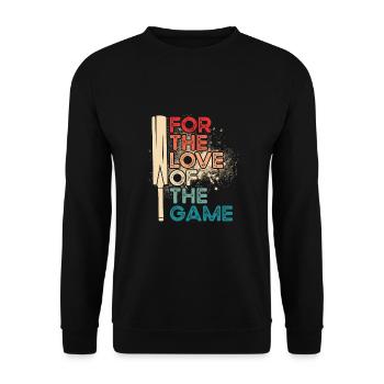 Aus Liebe Zum Spiel - Unisex Pullover - Schwarz - Vorne - Alina (178cm) & Michal (187cm)