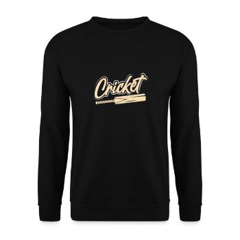 Holz Cricketschläger - Unisex Pullover - Schwarz - Vorne - Alina (178cm) & Michal (187cm)
