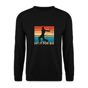Battez-le pendant six - Sweat-shirt Unisexe - noir - Devant - Alina (178cm) & Michal (187cm)